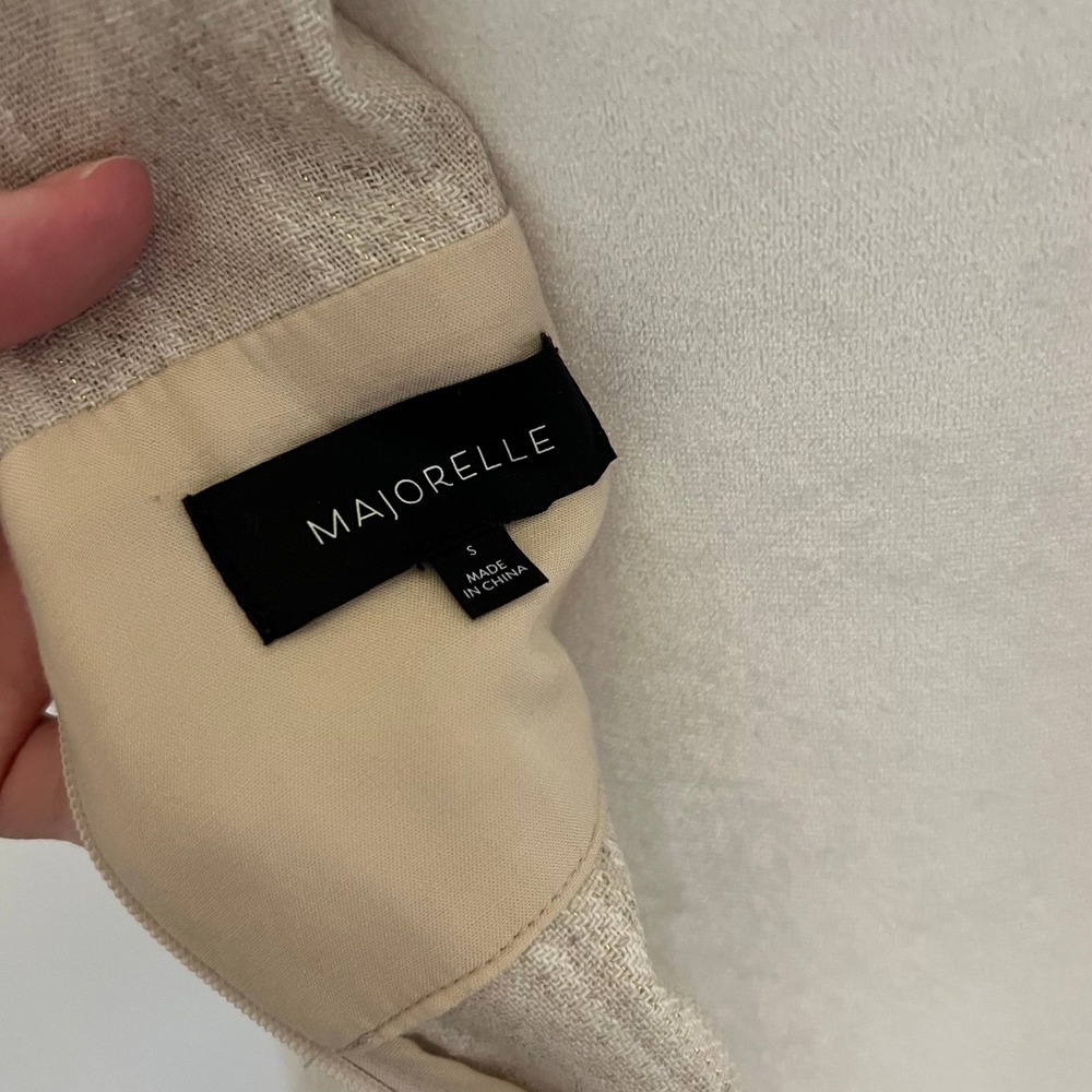 Majorelle Harrington Mini Dress Revolve Beige Size small - Picture 7 of 8